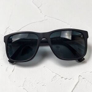 Emporio Armani EA 4071 5042/81 Matte Black Polarized Mens Sunglasses 56mm